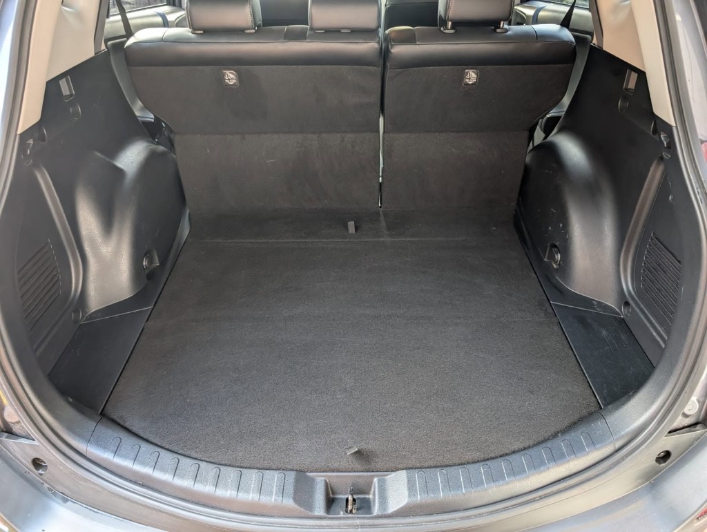 SUV boot after — deep vacuumed and shampooed, professionally cleaned and finished