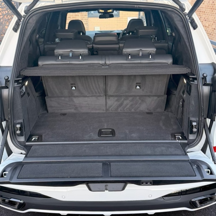 Large SUV boot after — deep vacuumed carpet, all panels professionally cleaned and refreshed