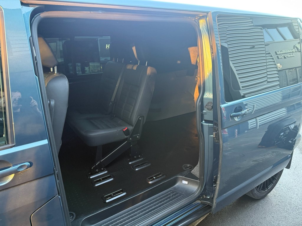 VW Transporter interior after — deep cleaned floor, seats and panels professionally refreshed