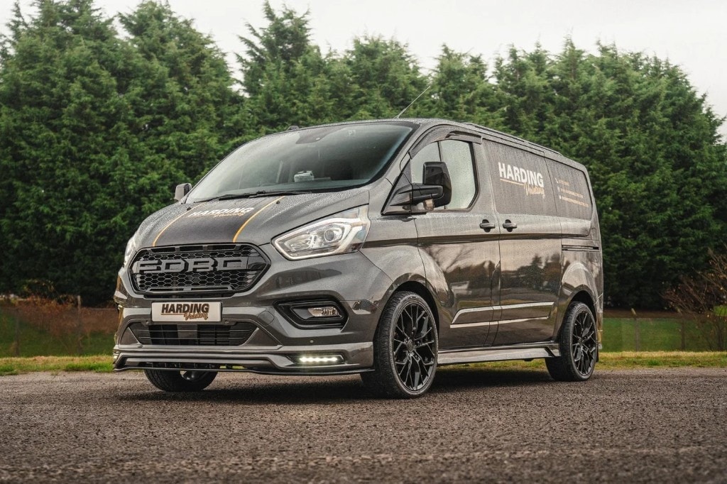 Harding Valeting branded Ford Transit Custom — professional mobile car valeting across Doncaster and South Yorkshire